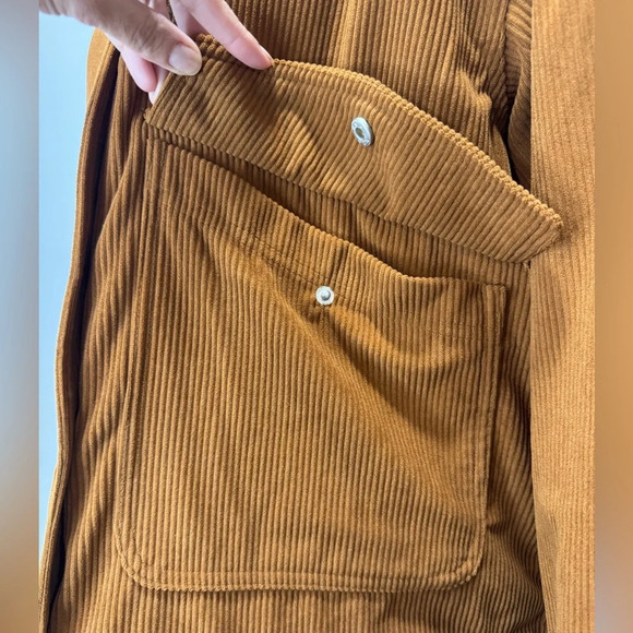 Bagatelle Collection Loose Fitted Saddle Brown Corduroy Puffer Jacket Sz large - Picture 4 of 11